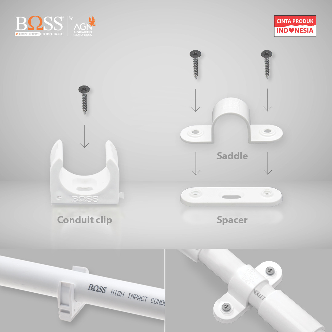 BOSS CONDUIT CLIP AND SADDLE SPACER 